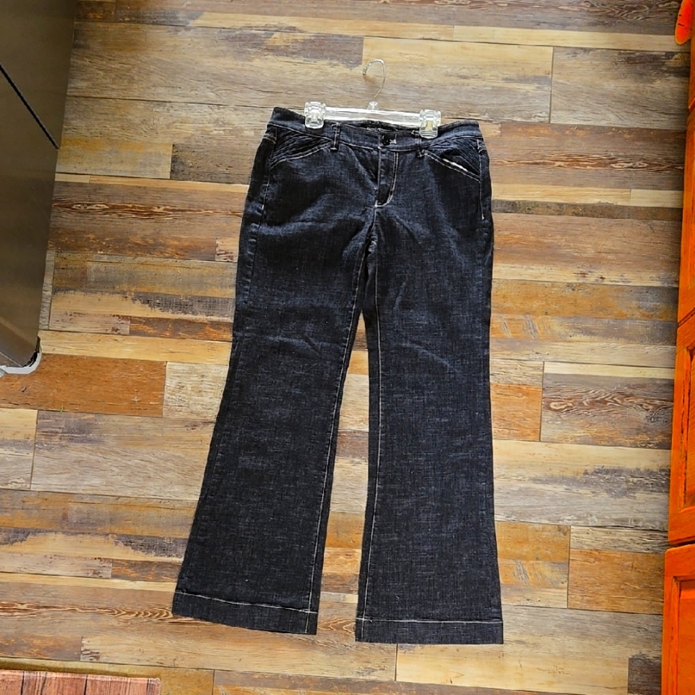 White House Black Market Black Denim Pants, NWOT